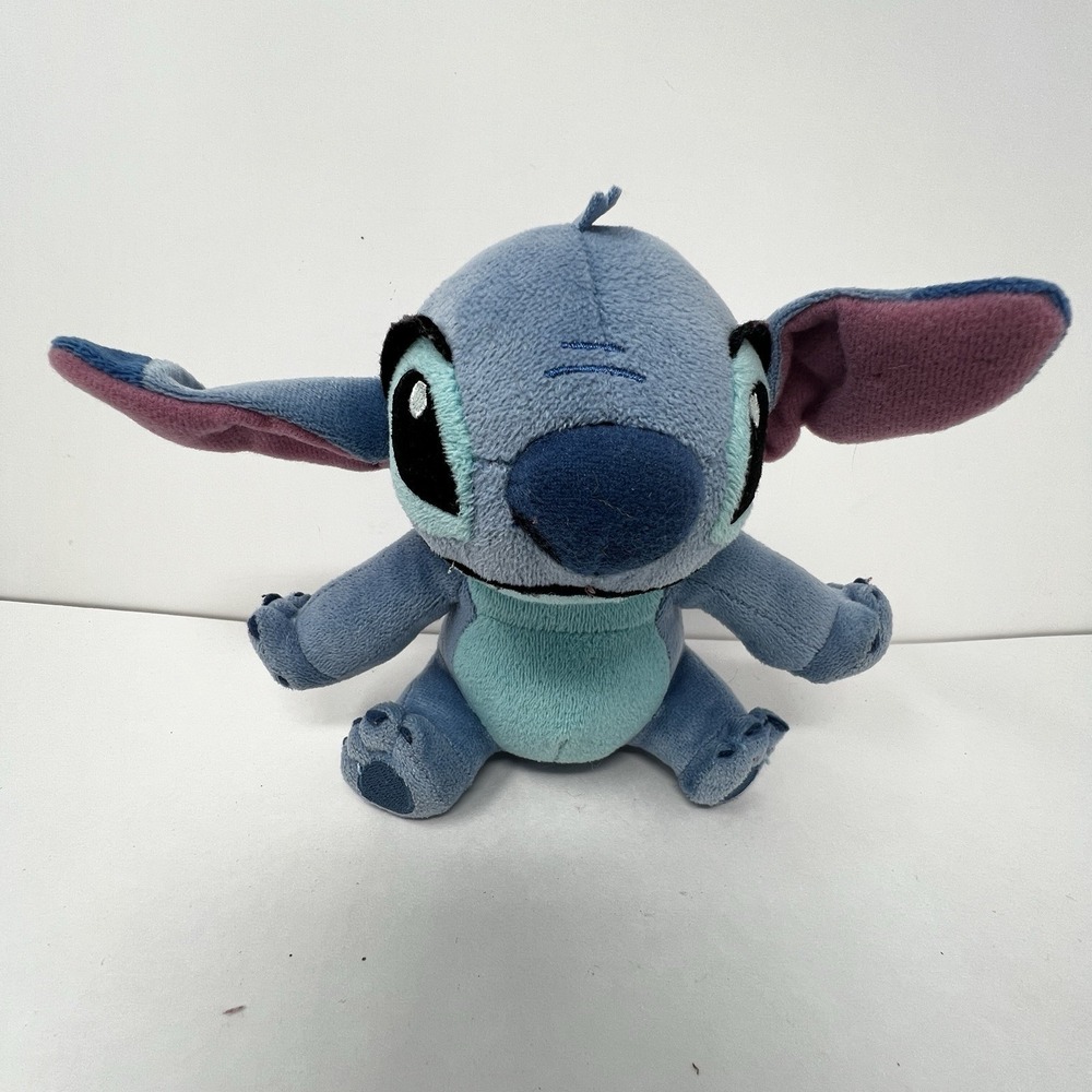 Disney Store Mini Stitch Plush 6 Inch Blue Stuffed Animal Lilo & Stitch Toy Gift